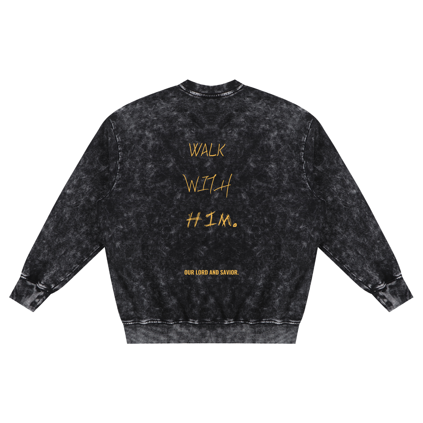Snow Washed Hand-Frayed Sweatshirt