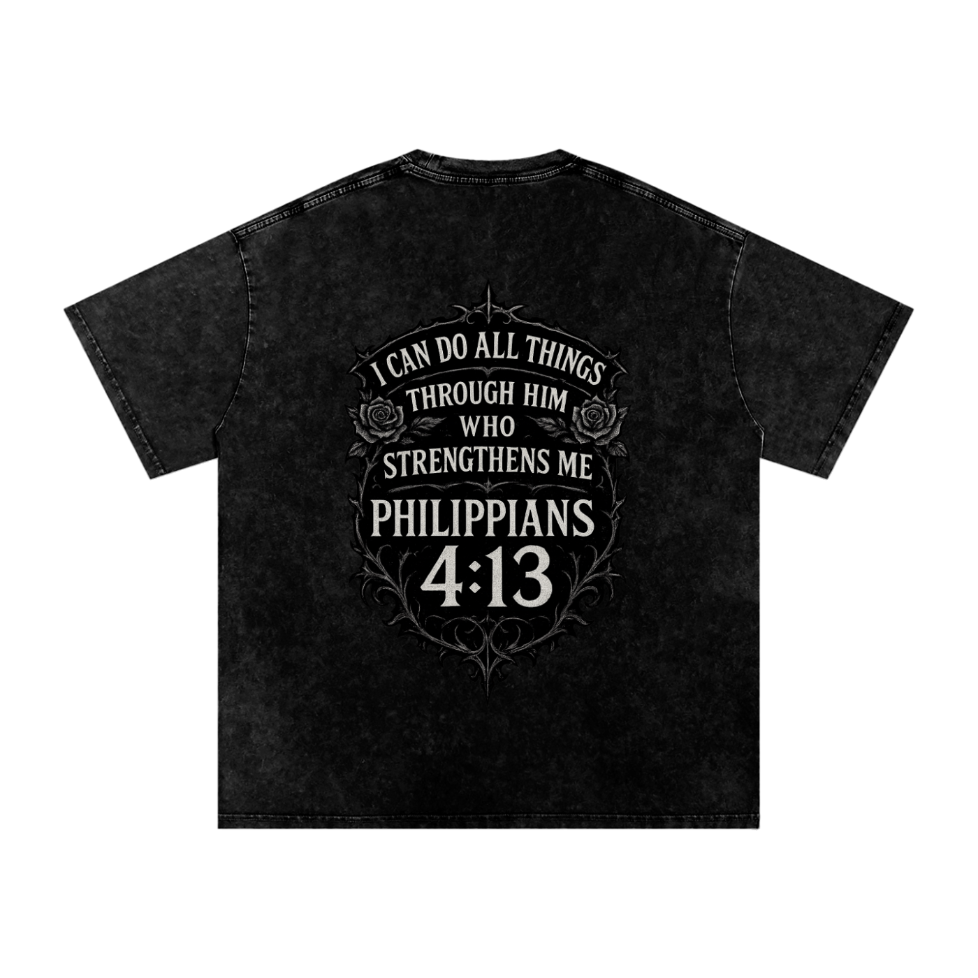 Snow Washed Oversized Cotton T-Shirt