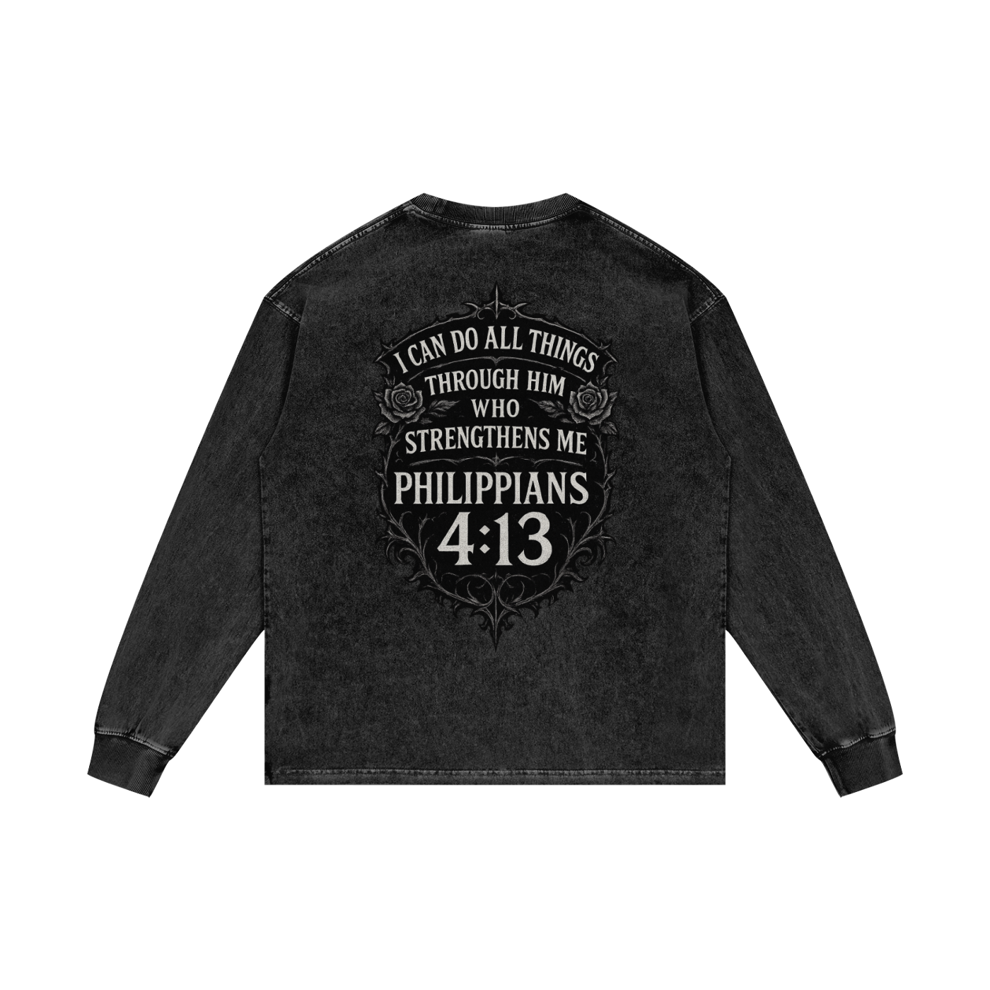 Acid Wash Oversize Long Sleeve T-Shirt